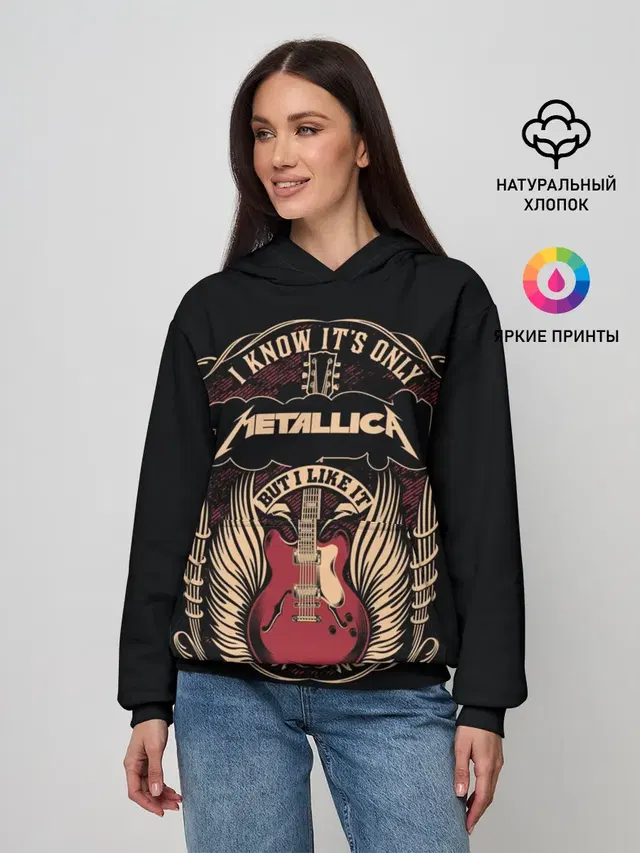 Женское худи с принтом «Metallica»