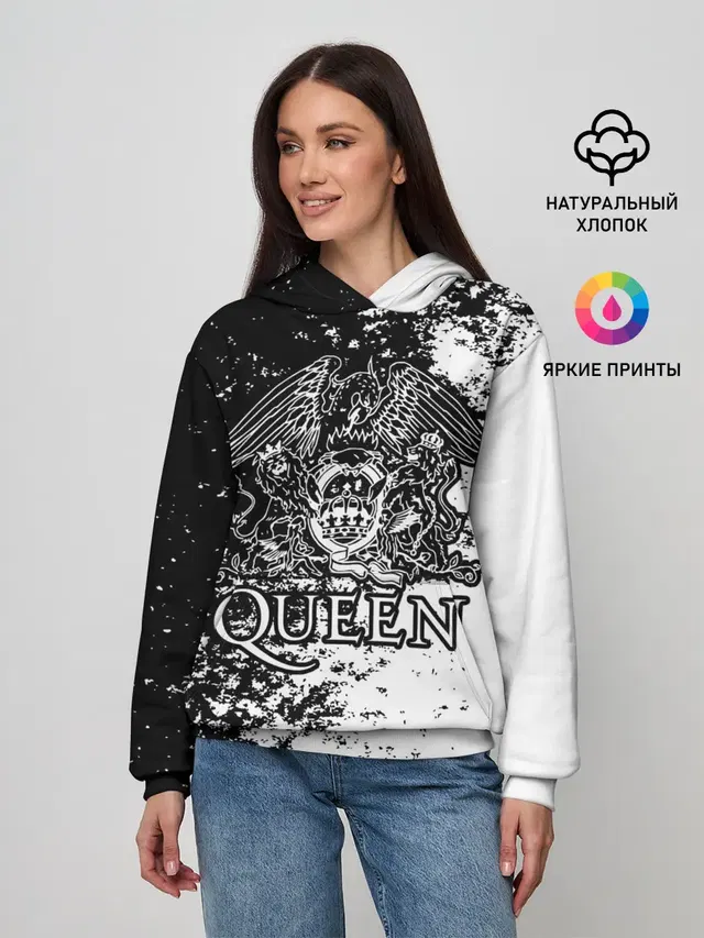Женское худи с принтом «Queen»