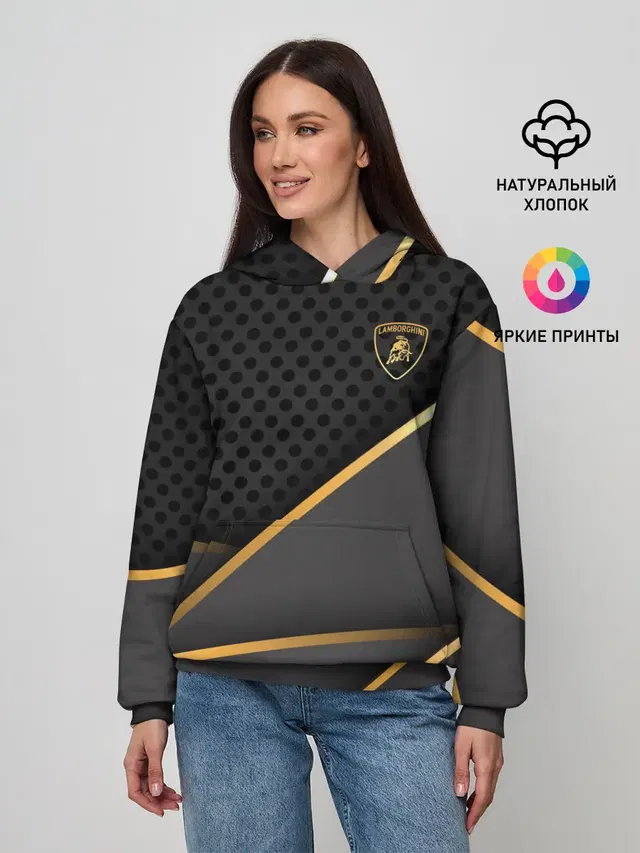 Женское худи с принтом «Lamborghini»