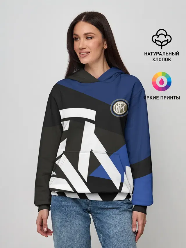 Женское худи с принтом «Inter Exlusive»