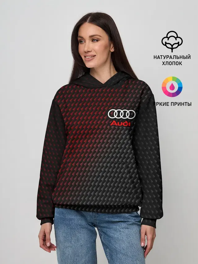 Женское худи с принтом «Audi»