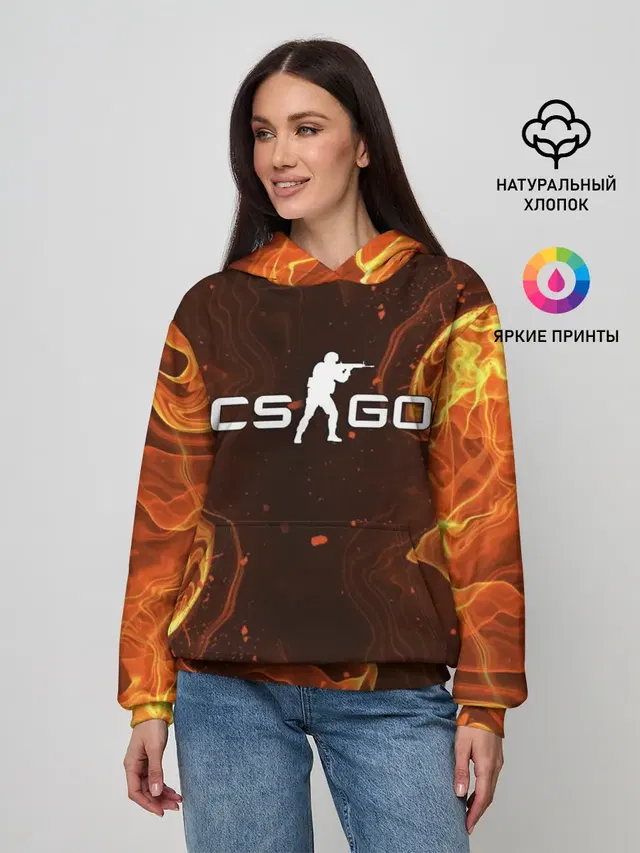 Женское худи с принтом «Counter-Strike»