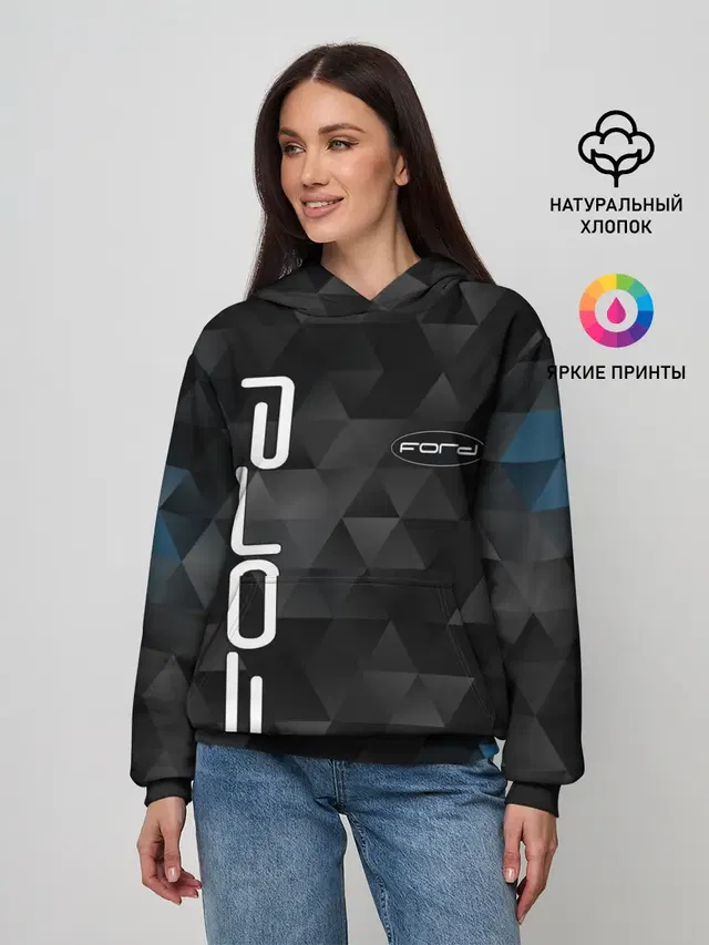 Женское худи с принтом «geometric pattern»