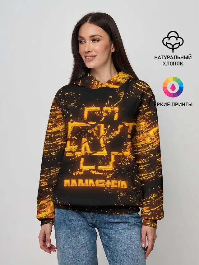Женское худи с принтом «Rammstein»