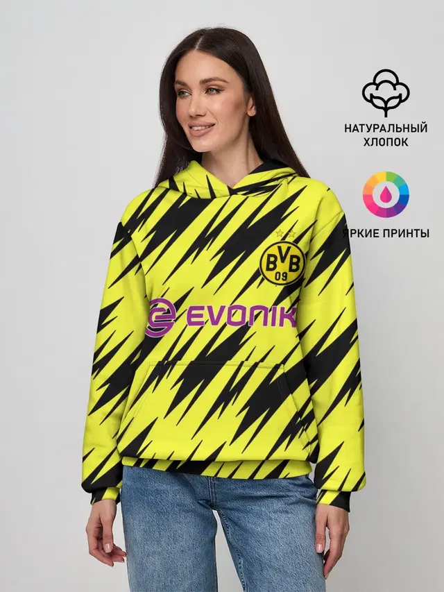 Женское худи с принтом «Borussia 2020-2021 г. — 2020-2021 г.»