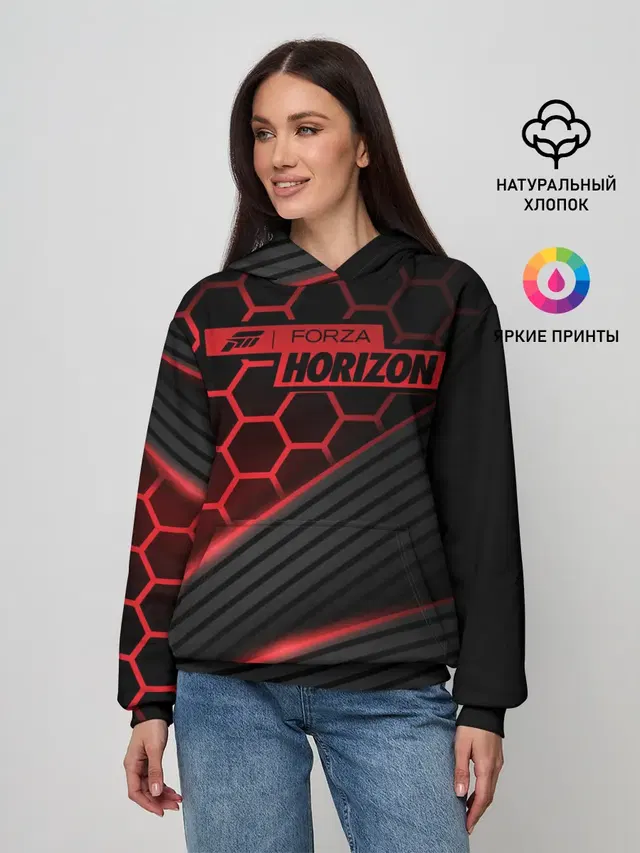 Женское худи с принтом «Forza Horizon»