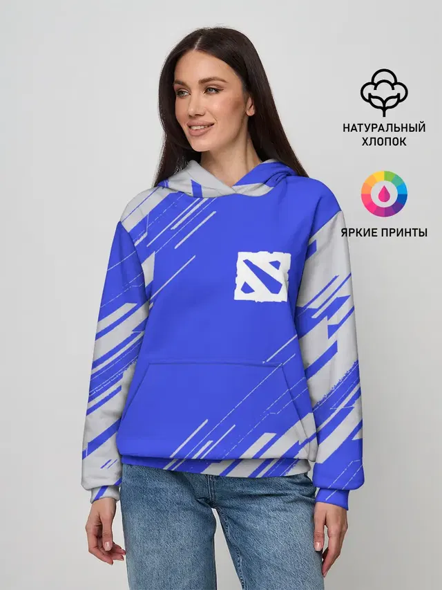 Женское худи с принтом «bluestyle»