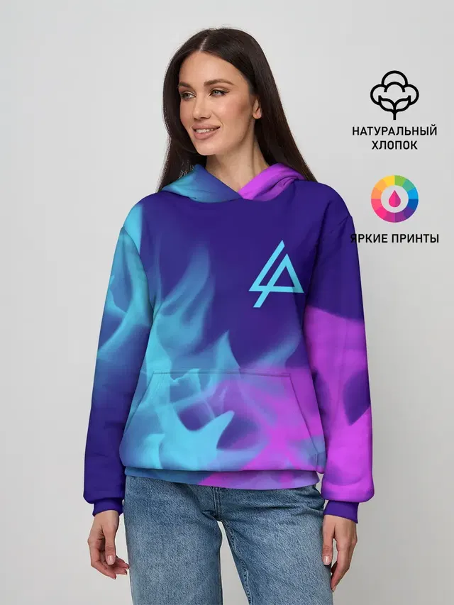 Женское худи с принтом «Flame»
