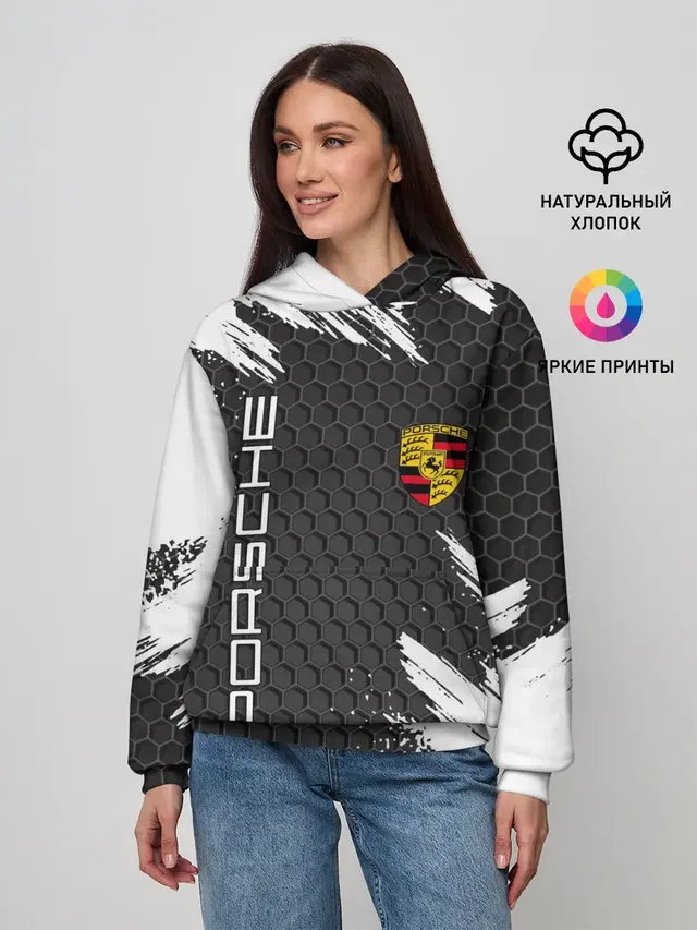 Женское худи с принтом «Porsche»