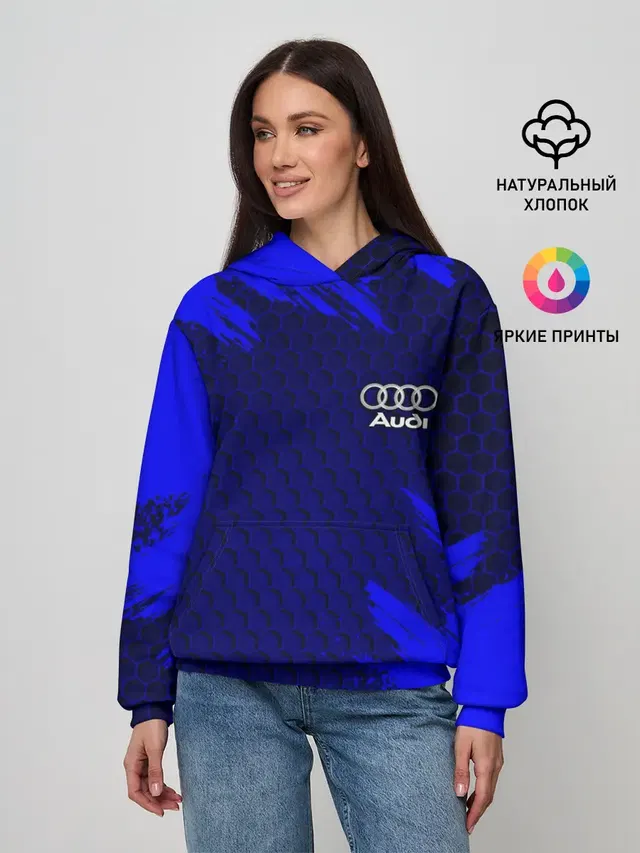 Женское худи с принтом «Audi»