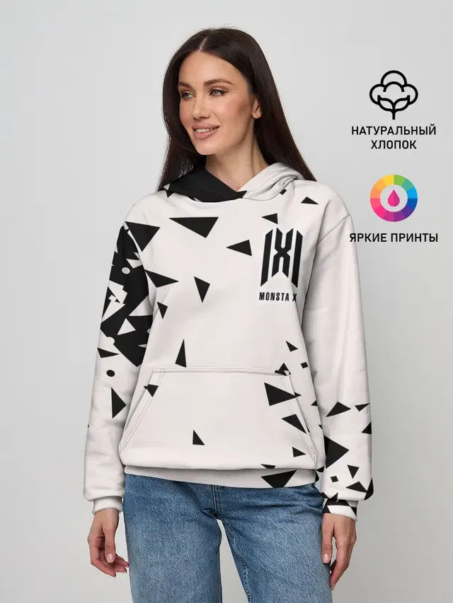 Женское худи с принтом «MONSTA X»