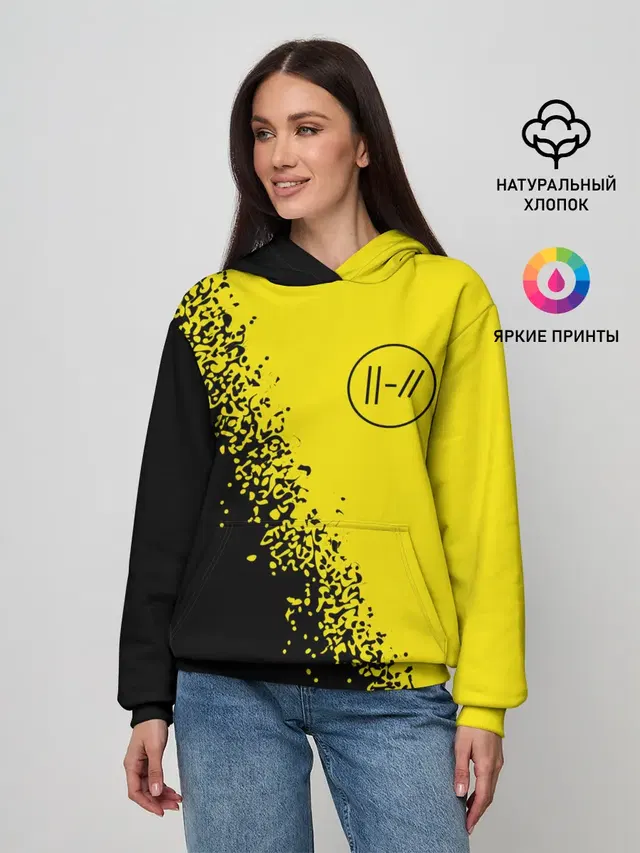Женское худи с принтом «Twenty One Pilots — 21 PILOTS»