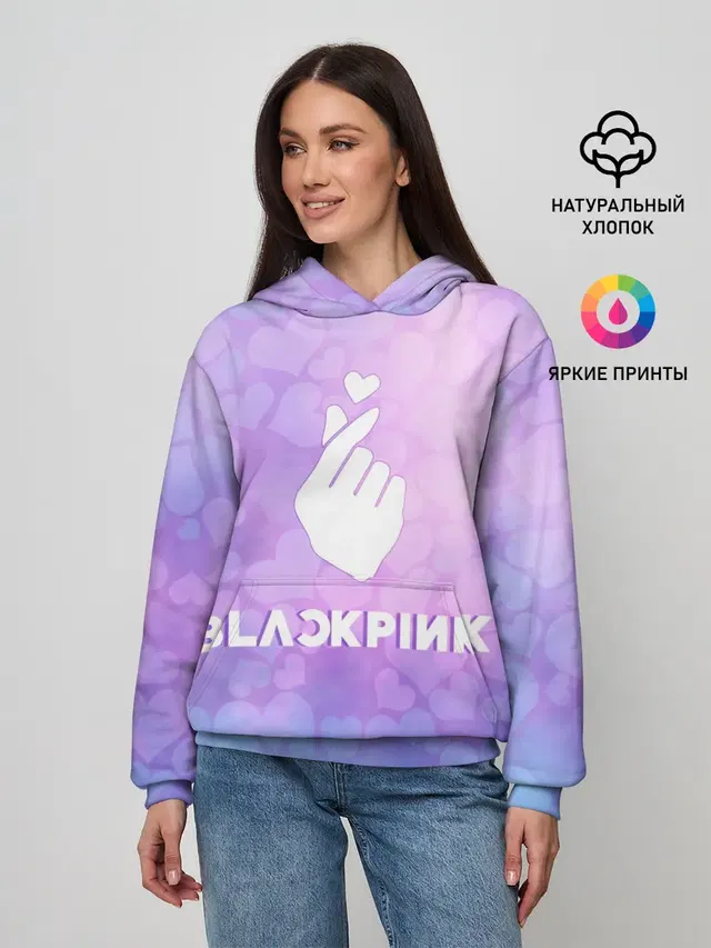 Женское худи с принтом «BlackPink»