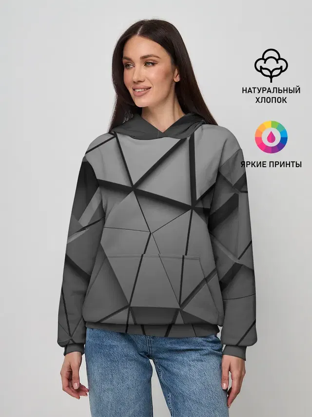 Женское худи с принтом «Abstraction Style»