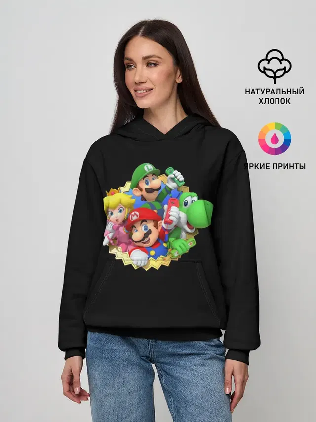Женское худи с принтом «Princess Peach»