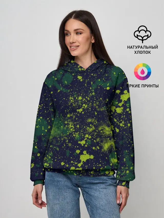 Женское худи с принтом «Camouflage»