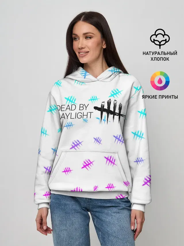 Женское худи с принтом «Tally mark logo»