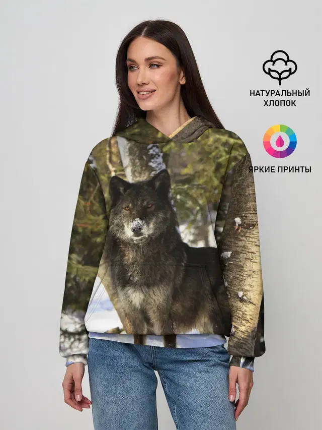 Волк и снег