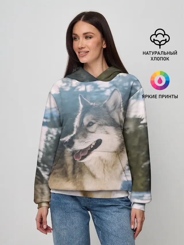 Волк и снег