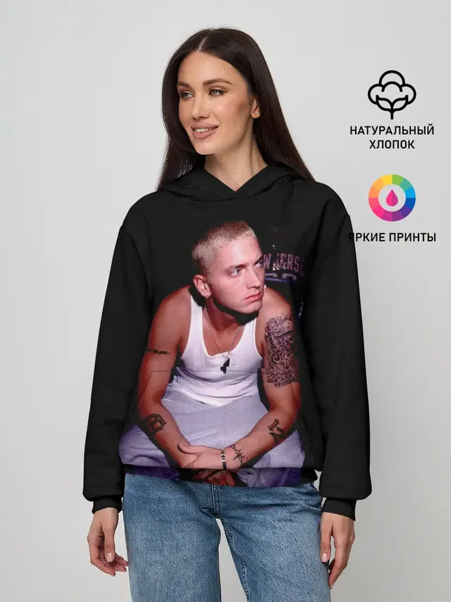 Женское худи с принтом «Eminem»