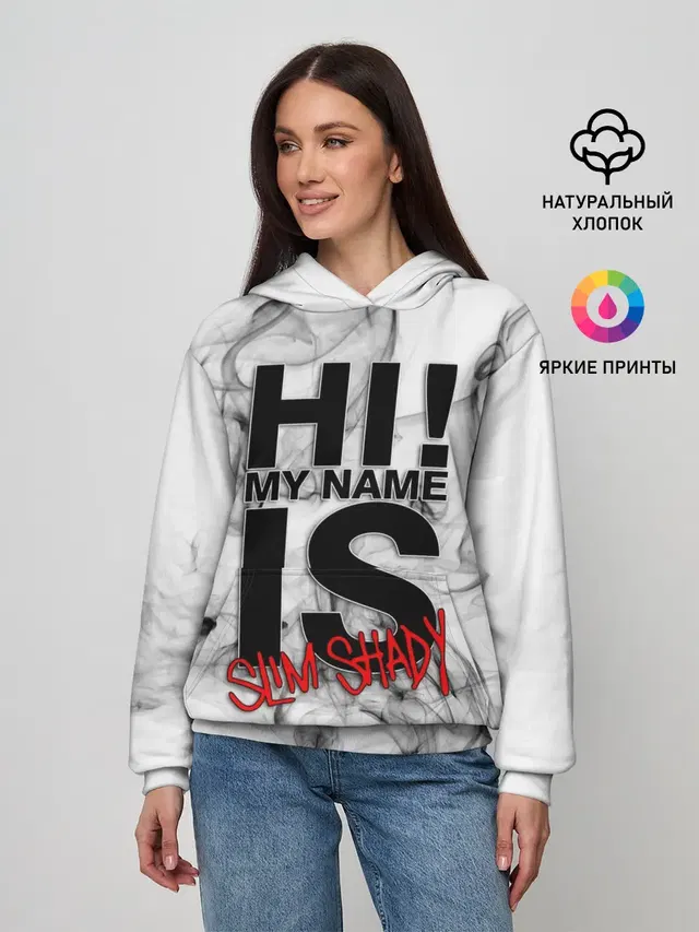 Женское худи с принтом «Eminem»