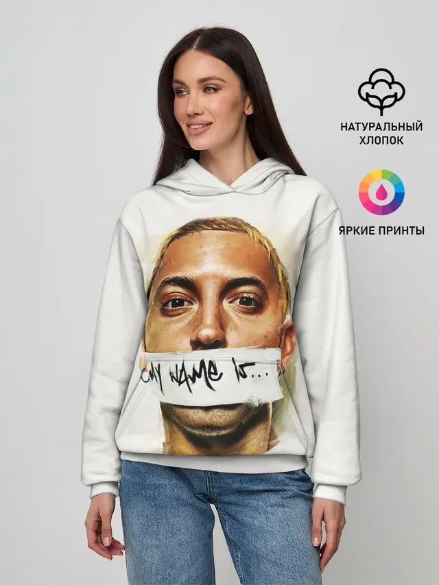 Женское худи с принтом «Eminem»