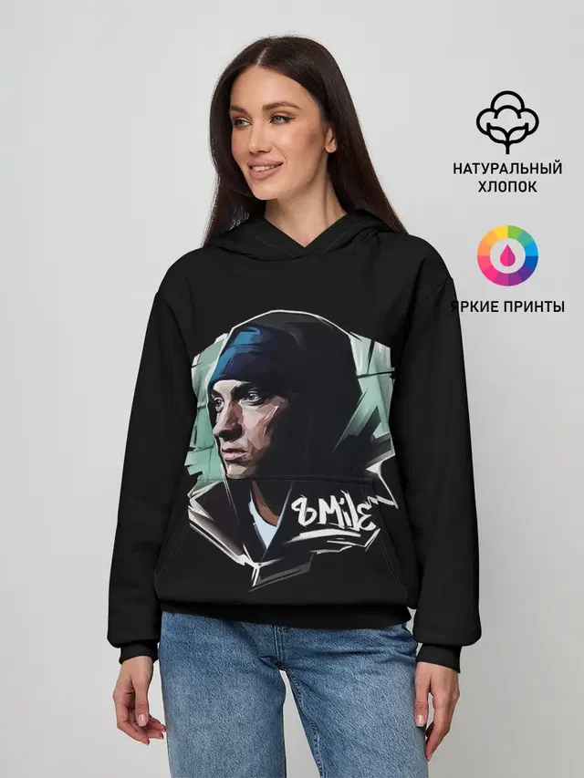 Женское худи с принтом «Eminem — EMINEM 8 MILE»
