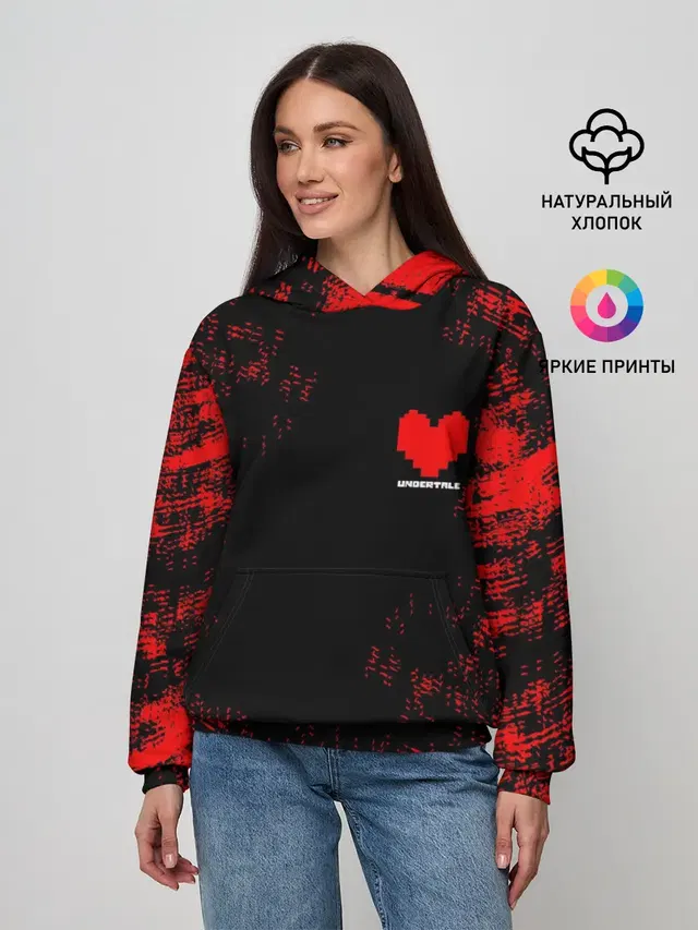 Женское худи с принтом «Heart»