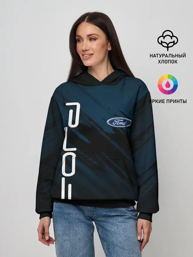 Женское худи с принтом «Ford»