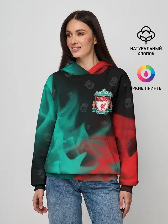 Женское худи с принтом «Football»