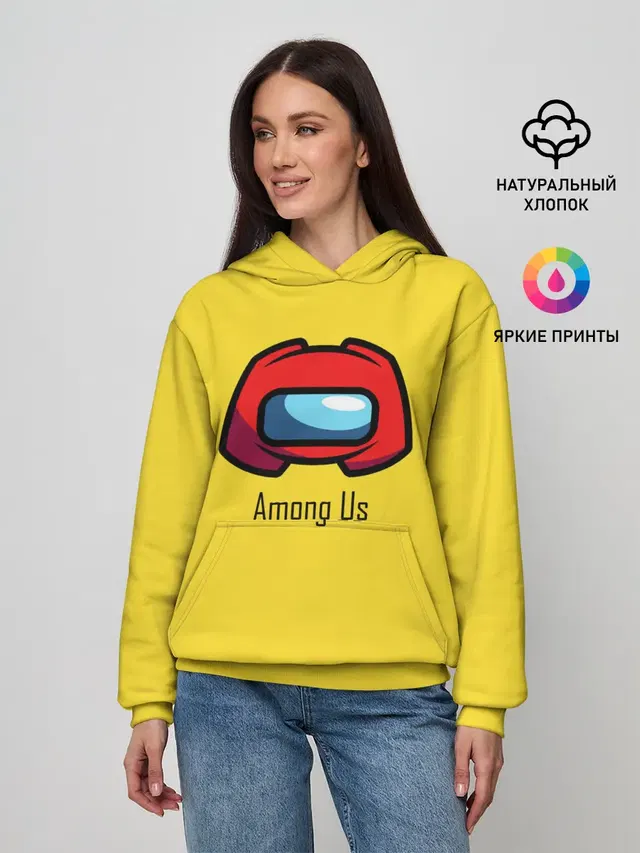 Женское худи с принтом «Among Us LoGo»