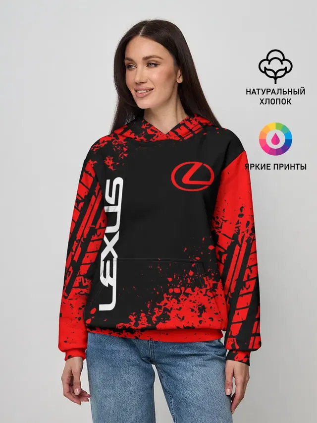 Женское худи с принтом «Lexus»
