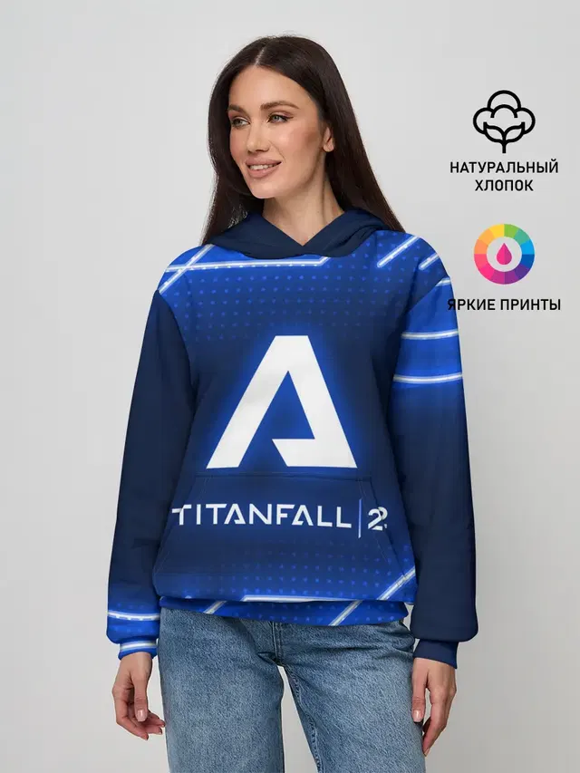 Женское худи с принтом «Titanfall — TITANFALL 2»