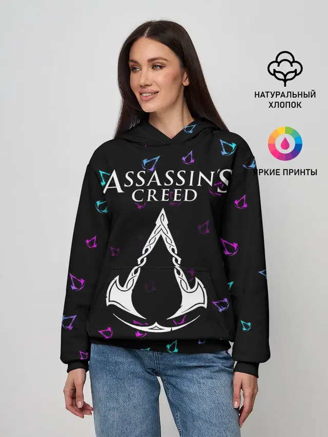 Женское худи с принтом «Insignia — ASSASSIN’S CREED VALHALLA»