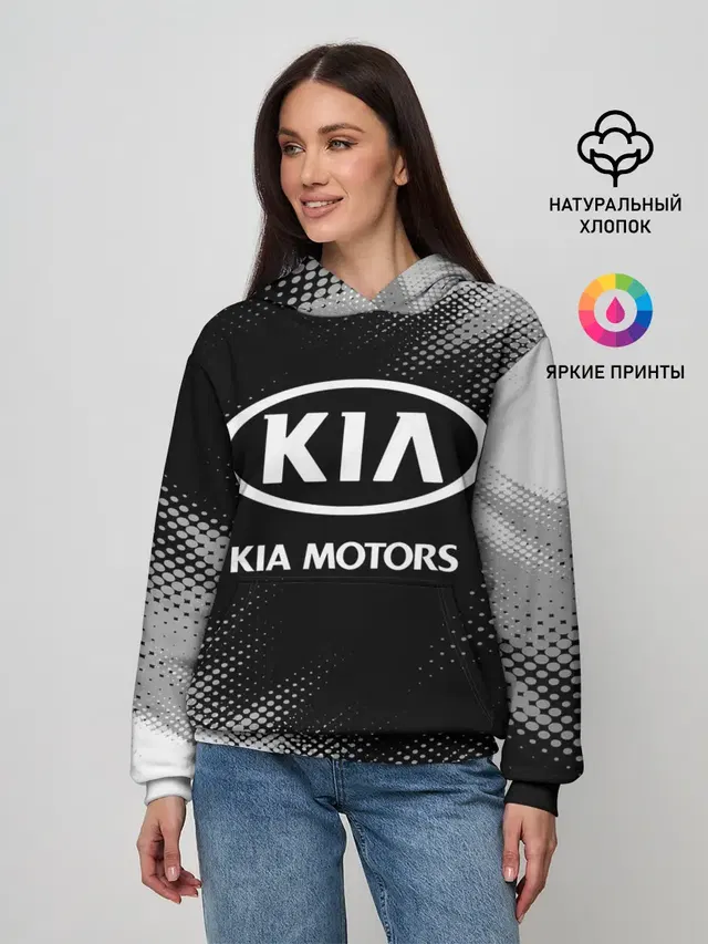 Женское худи с принтом «Halftone»
