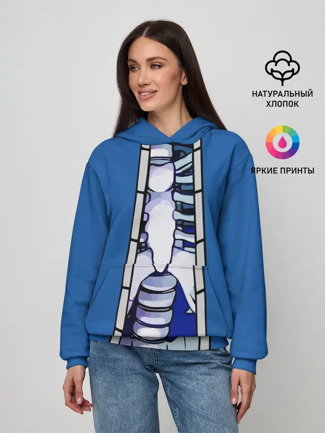 Женское худи с принтом «Skeleton — КУРТКА САНСА»