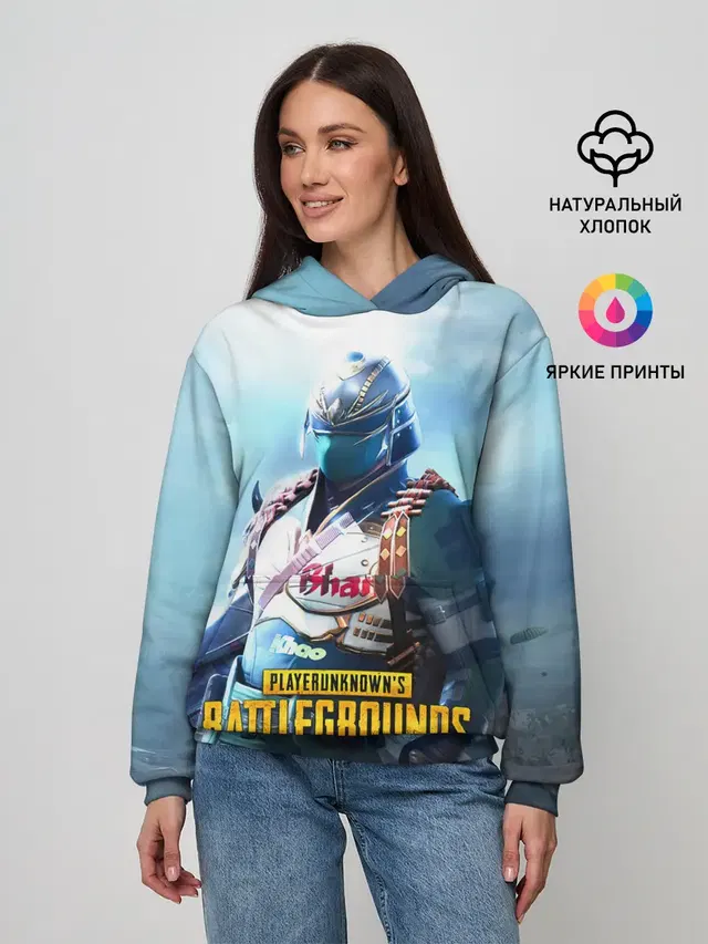 Женское худи с принтом «ПАБГ»
