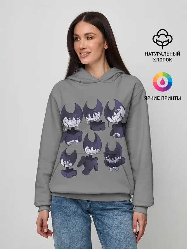 Женское худи с принтом «Ink Demon»