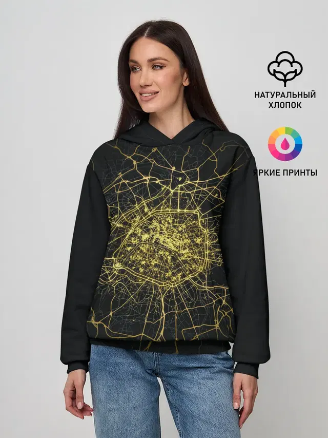 Ночная карта Парижа