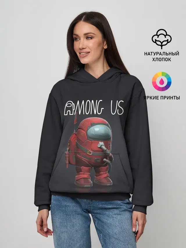 Женское худи с принтом «Among Us franchise»