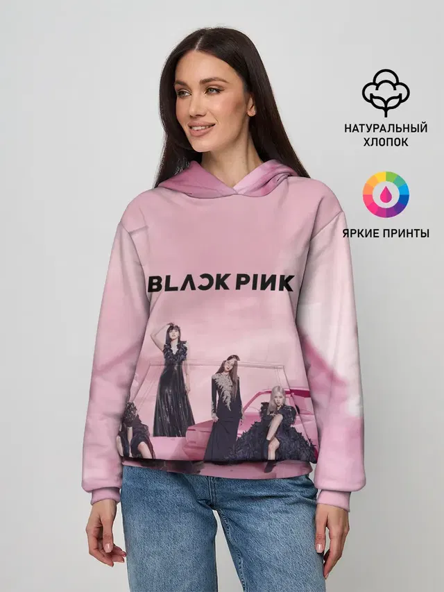 Женское худи с принтом «BlackPink — BLACKPINK x PUBG»
