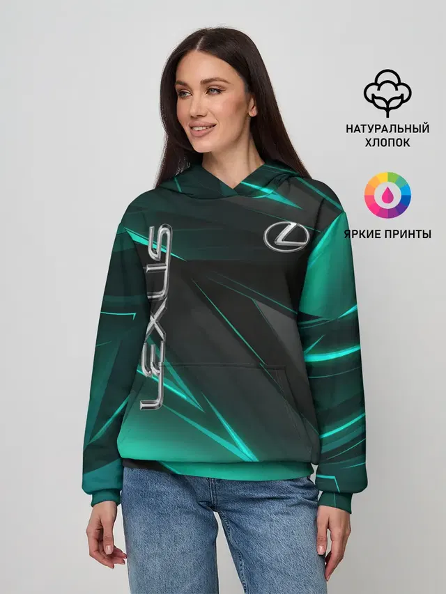 Женское худи с принтом «Lexus»