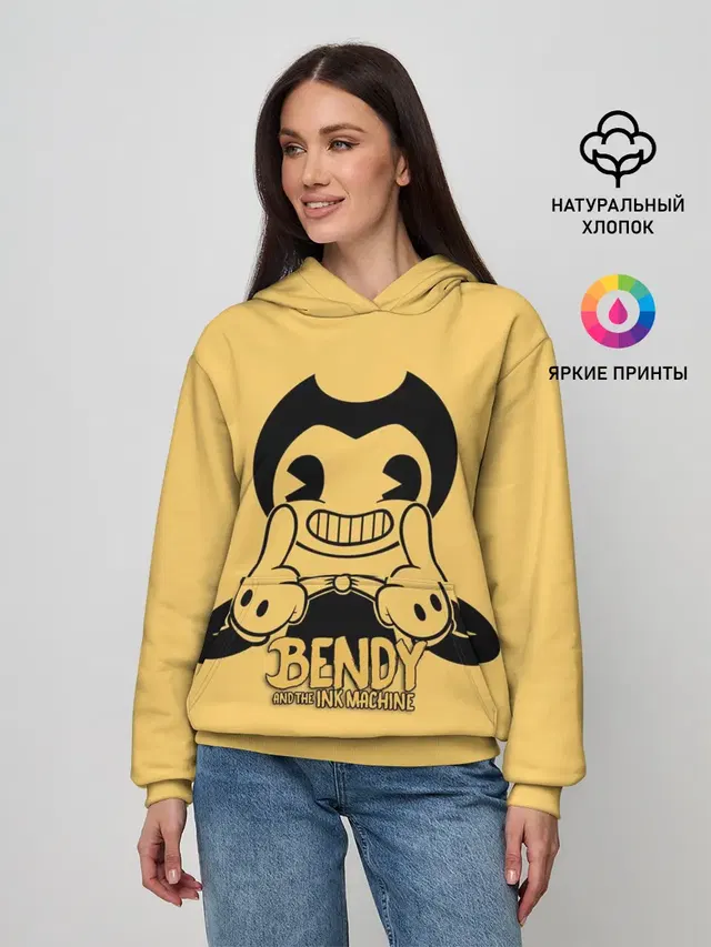 Женское худи с принтом «Vintage cartoon style»