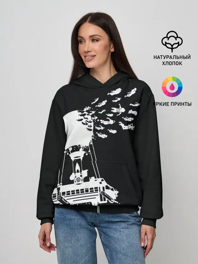Женское худи с принтом «Фортнайт»