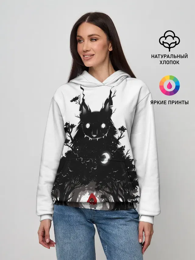 Женское худи с принтом «Pop Art — Красная шапочка»