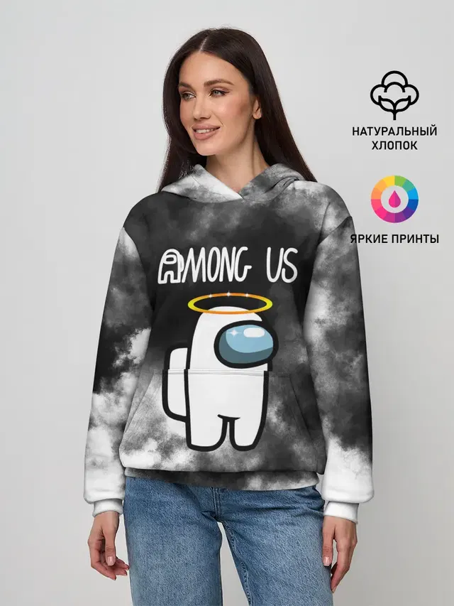 Женское худи с принтом «Among Us Angel»