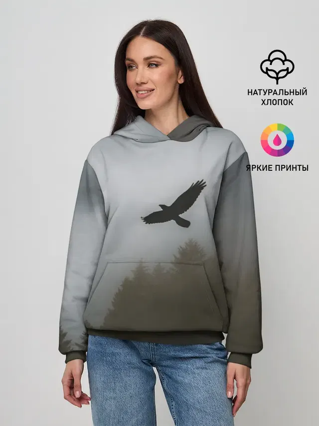 Орёл над лесом