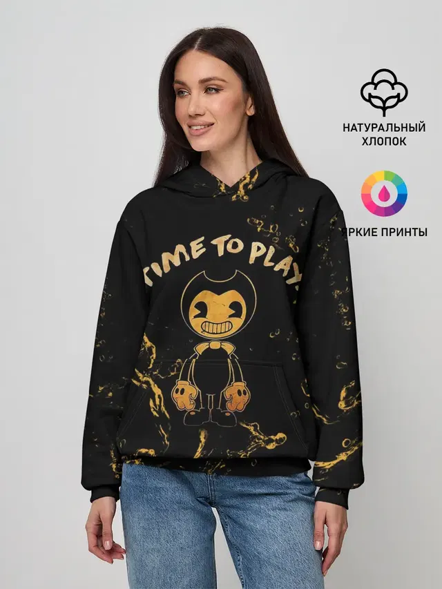 Женское худи с принтом «Time to Play»