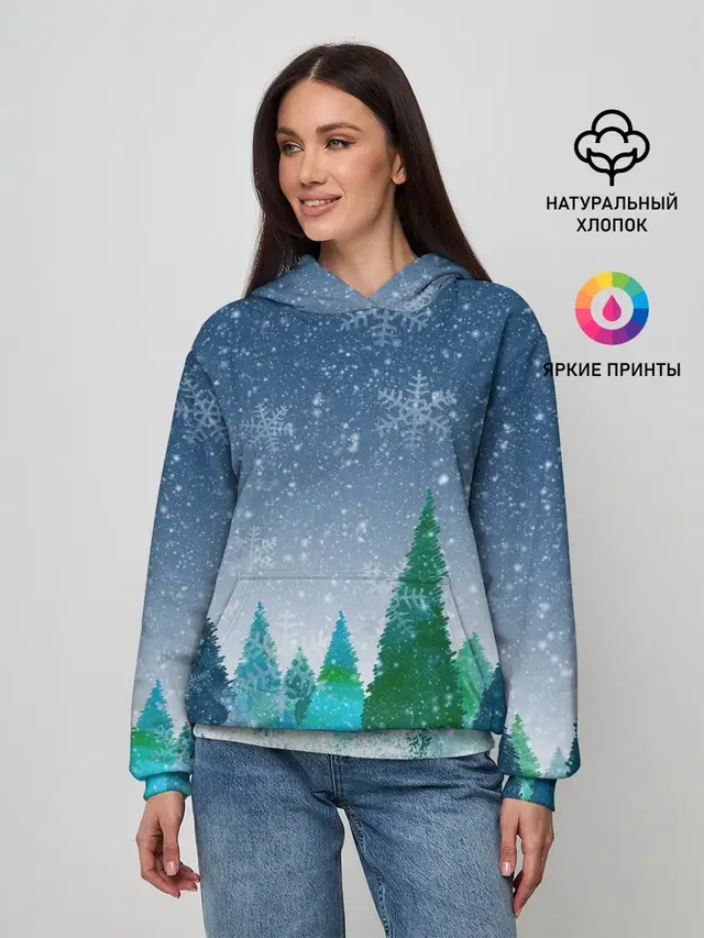 Снежинки в лесу