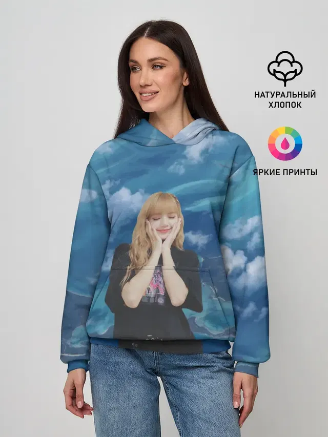 Женское худи с принтом «BlackPink — LISA BLACKPINK»